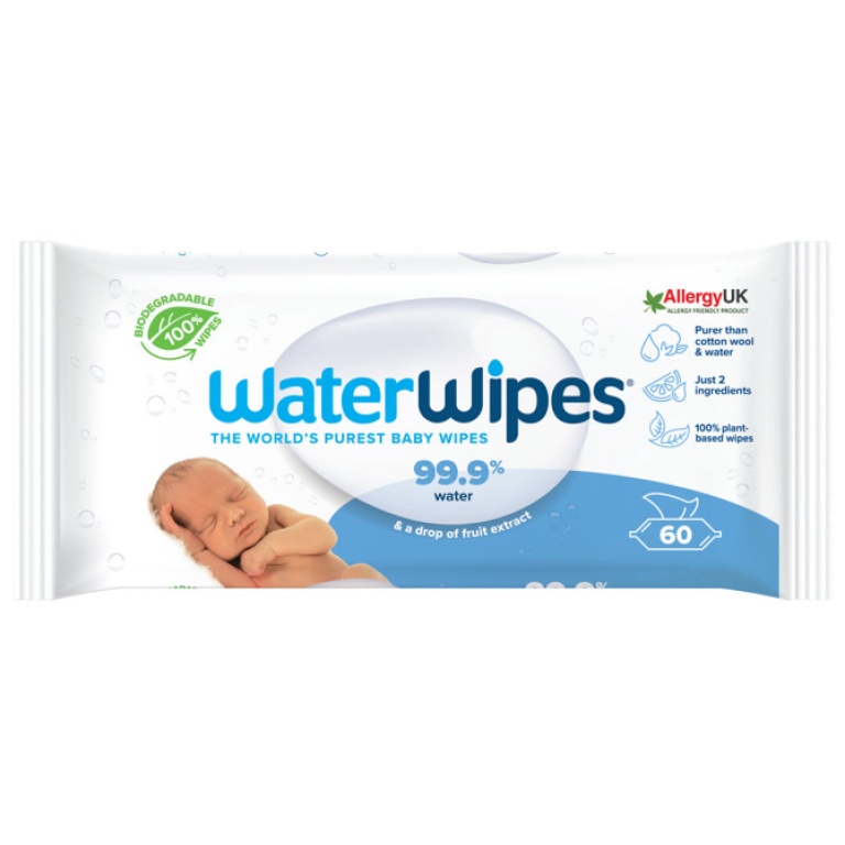 WaterWipes Plastic-Free Original Baby Wipes