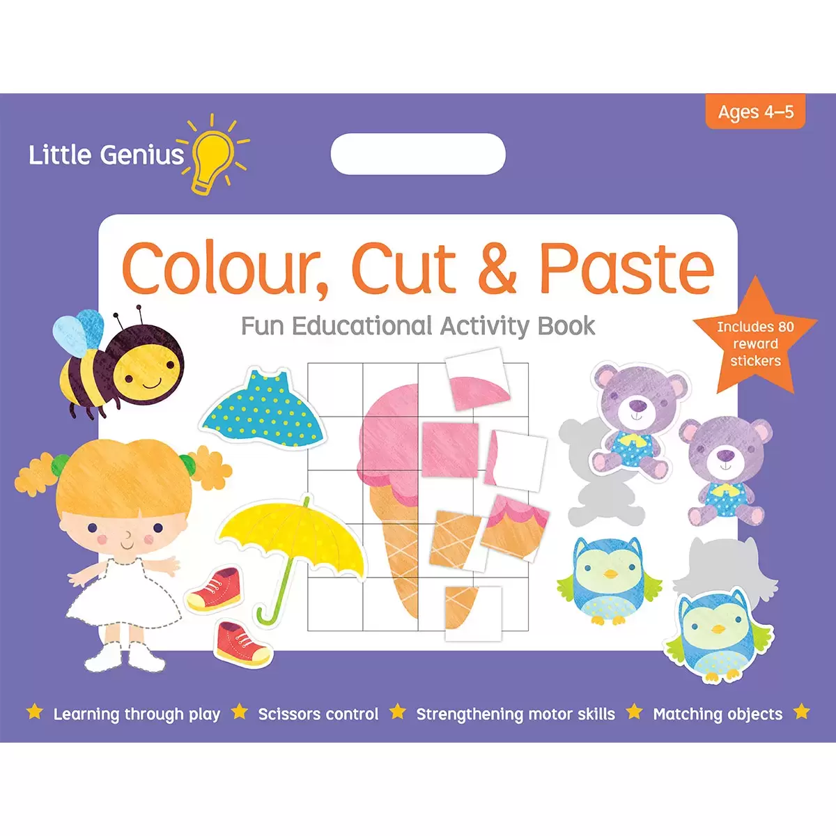 Little Genius Mega Pad - Colour, Cut & Paste