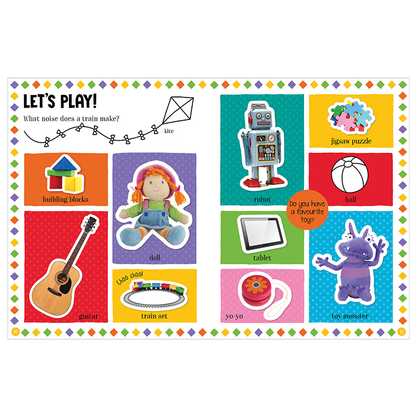 100 Words My Busy Day Sticker Activity Book - Image 2