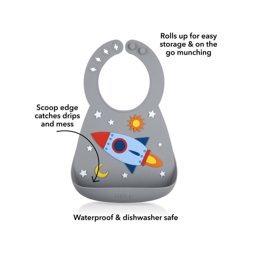 Nuby Silicone 3D Bib - Image 4