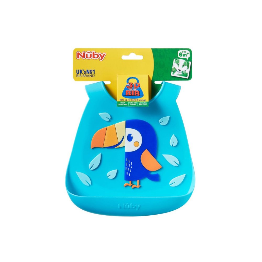 Nuby Silicone 3D Bib - Image 6
