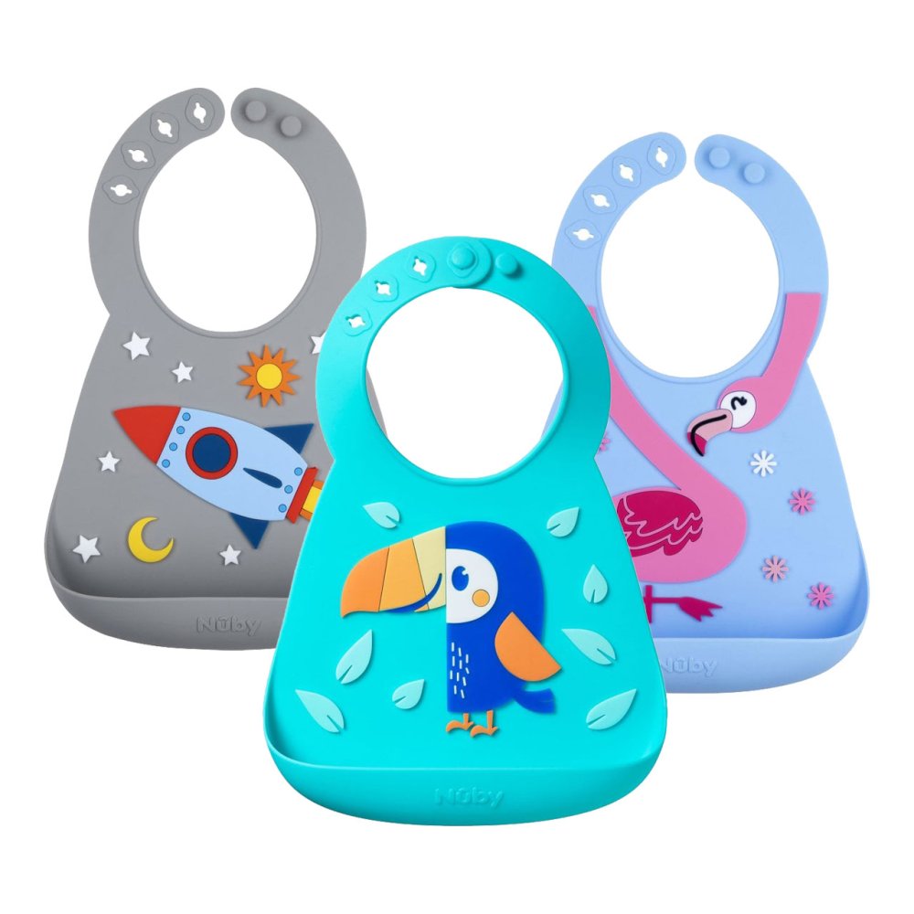 Nuby Silicone 3D Bib
