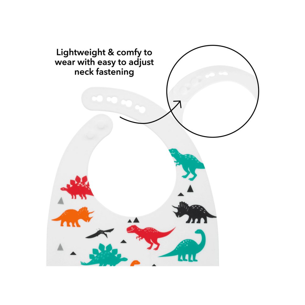 Nuby Super Soft Silicone Bib - Image 3