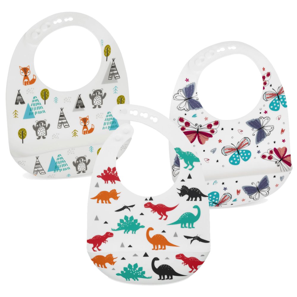 Nuby Super Soft Silicone Bib - Image 4