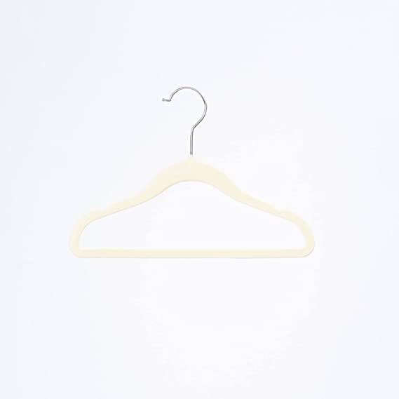 Concepts in Time 25 Pack Kids Baby Toddler Felt Velvet Clothes 12 Inch Hangers with Silver Hook - Image 5
