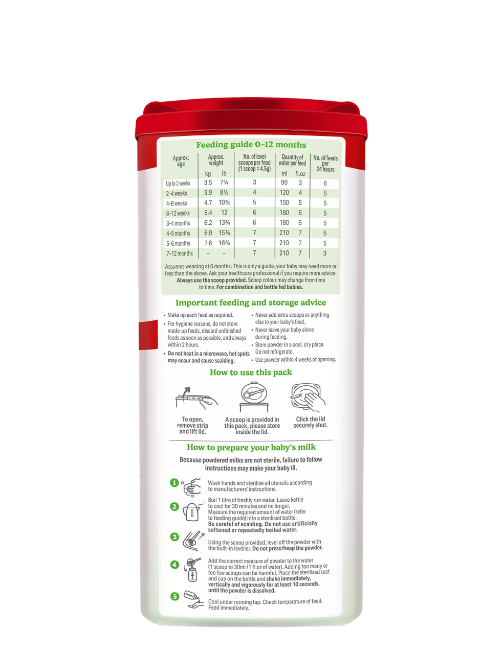 Cow & Gate First Infant Milk 800g - Image 2