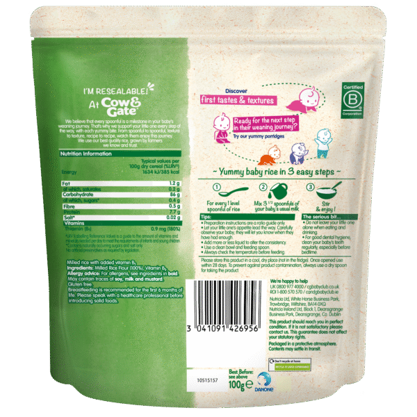 Cow & Gate Baby Rice 100g