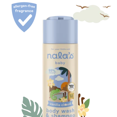 Nala's Baby Vanilla Cloud Body Wash & Shampoo 200ml