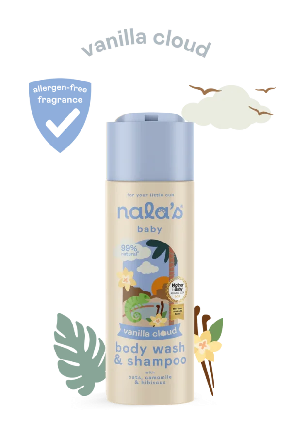 Nala's Baby Vanilla Cloud Body Wash & Shampoo 200ml