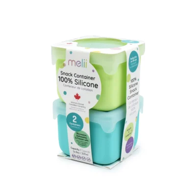 Melii 100% Silicone snack container 2pack