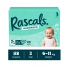 Rascals Premium Baby Tape Diapers Jumbo Box - Size 3, 6-11 kg, 88 Count