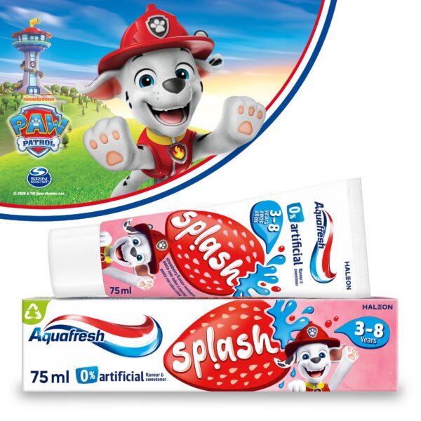 Aquafresh Paw Patrol Splash Kids Toothpaste 75ml – Strawberry Flavor