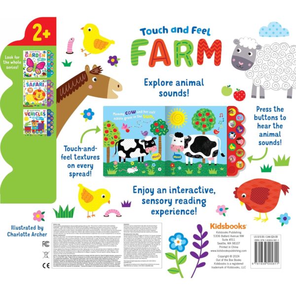Touch and Feel Farm Sounds | Interactive Board Book for Kids