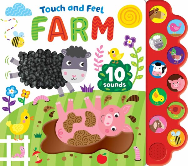 Touch and Feel Farm Sounds | Interactive Board Book for Kids