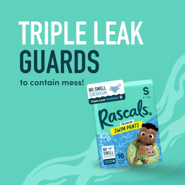 Rascals Premium Cocomelon Swim Pants Medium Pack of 14 - Image 3