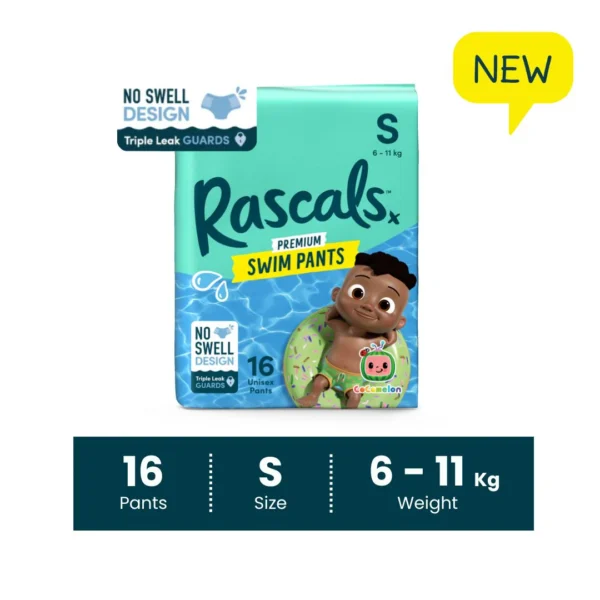 Rascals Premium Cocomelon Swim Pants Small Pack of 16