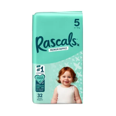 Rascals Premium Adhesive Walker Kids Nappy Diapers Size 5 (13-18 Kgs) - 32 Pieces