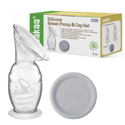 Haakaa 150ml Silicone Breast Pump & Cap Set (Gen 2)