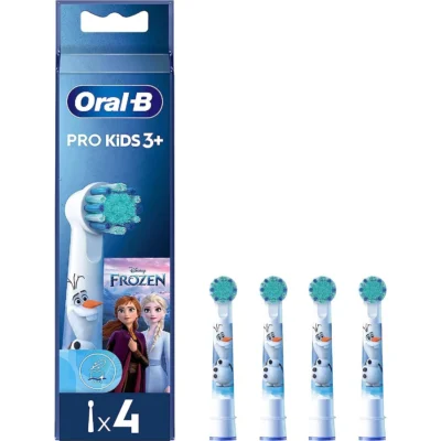 Oral-B PRO Kids Toothbrush Head, Featuring Disney Frozen for Ages 3+, Pack of 4