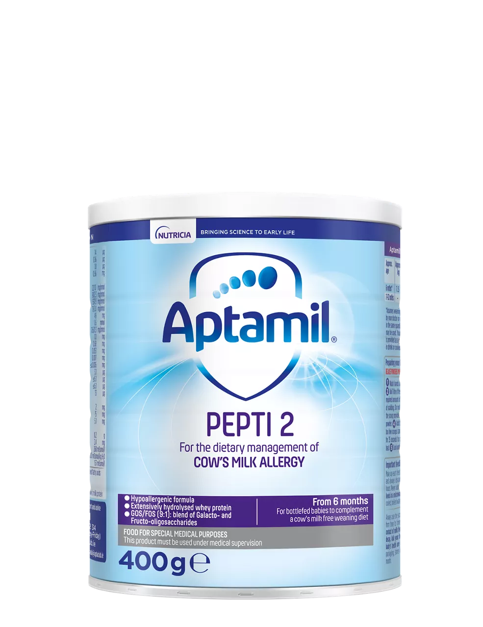 Aptamil Pepti 2 400g Tin Extensively Hydrolysed Formula