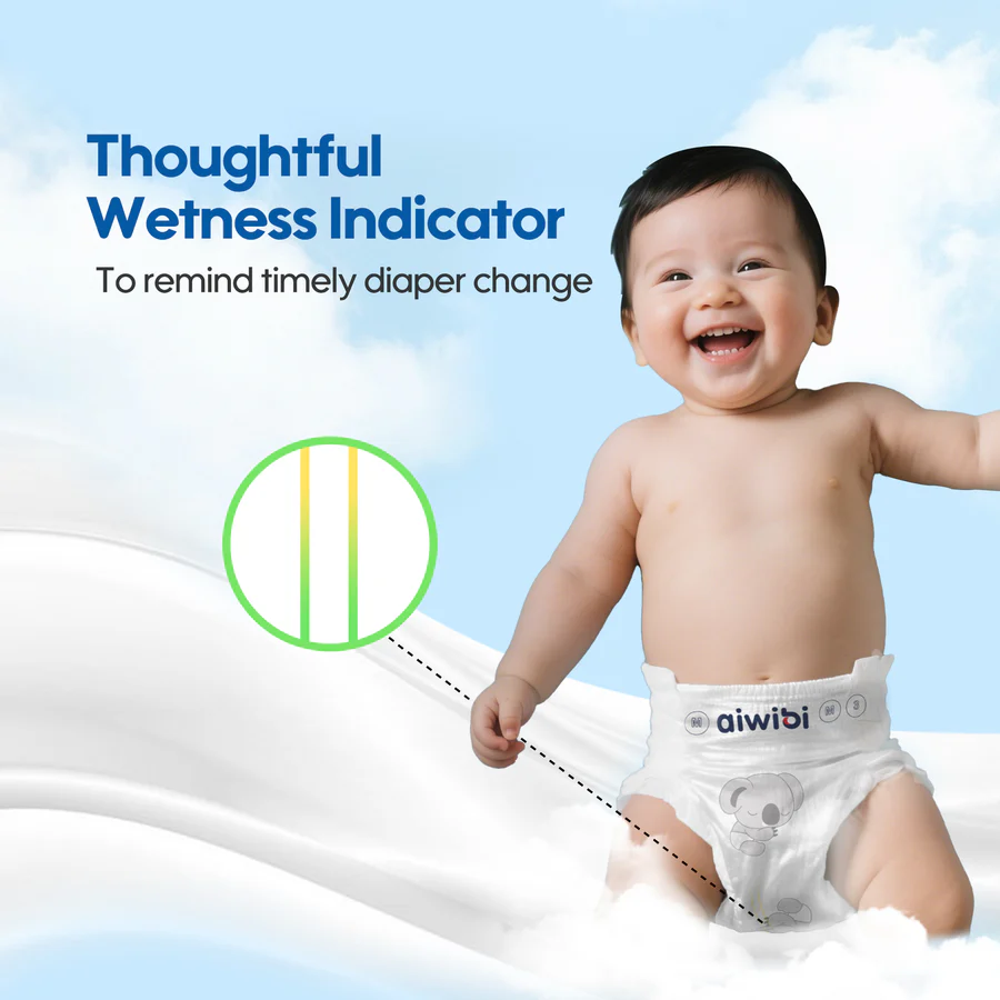 aiwibi Comfort Soft Baby Diapers Size 4 Large (7-14kgs) - Image 7