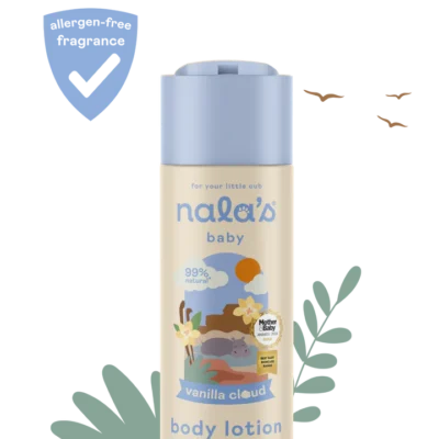 Nala's Baby Vanilla Cloud Body Lotion with Oats, Coconut & Hibiscus 200ml