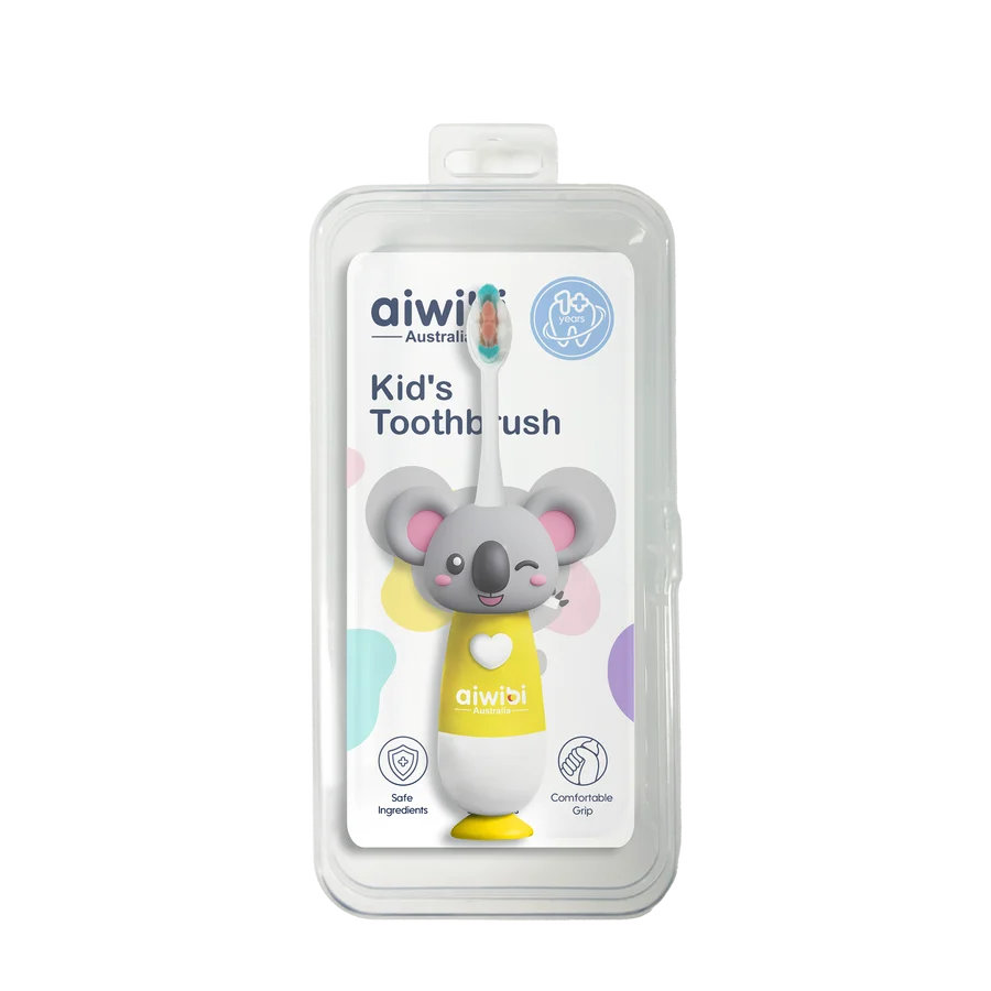 AIWIBI Jolly Kid's Toothbrush Yellow