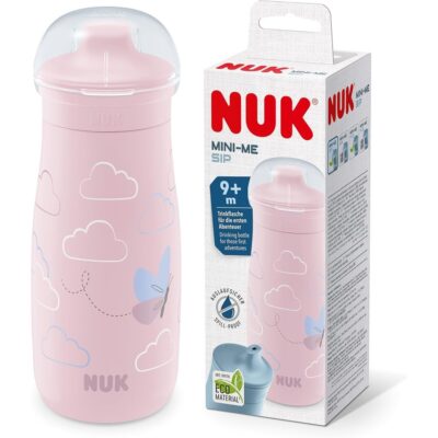 NUK Mini-Me Sip Toddler Cup – 9+ Months | 300ml | Pink Butterfly