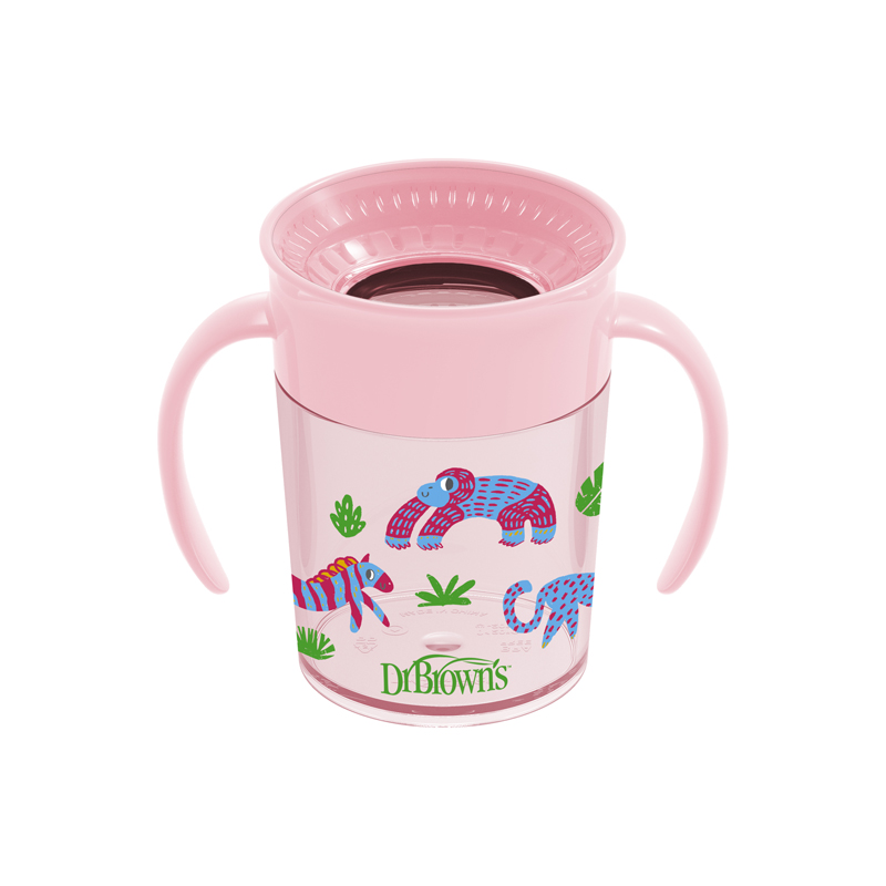 Dr Brown's Milestones Cheers 360 Training Cup Pink 200ml - Image 2