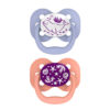 Dr Brown's Advantage Glow in the Dark Soother Pink 0-6m 2Pk