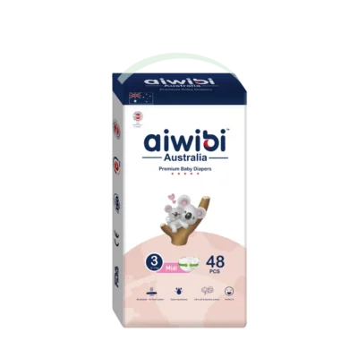aiwibi Comfort Soft Baby Diapers Size 3 M (6-11KGS)