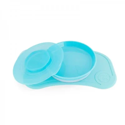 Twistshake Click-Mat Mini + PlatePastel Blue