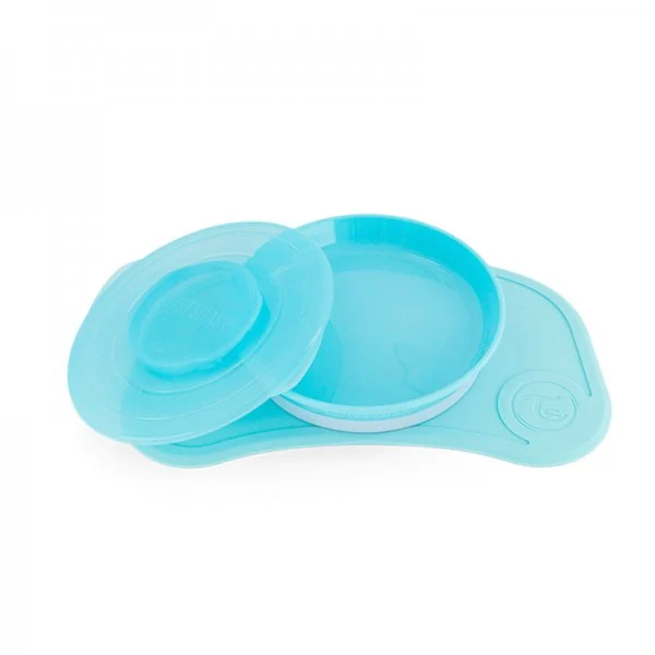 Twistshake Click-Mat Mini + PlatePastel Blue
