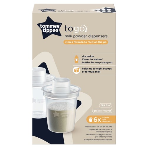 Tommee Tippee Closer To Nature Milk Powder Dispenser 6pk