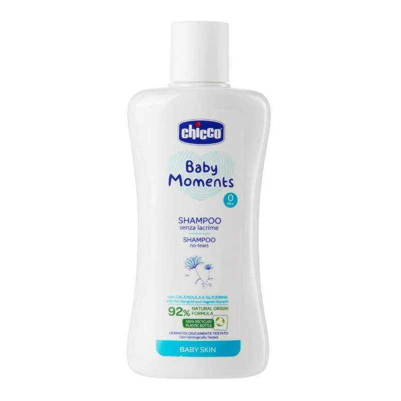 Chicco Baby Moments Shampoo No-Tears for Baby Skin 200ml
