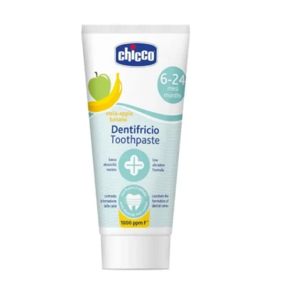 Chicco Apple- Banana Toothpaste with flouride 50ml 6-24m